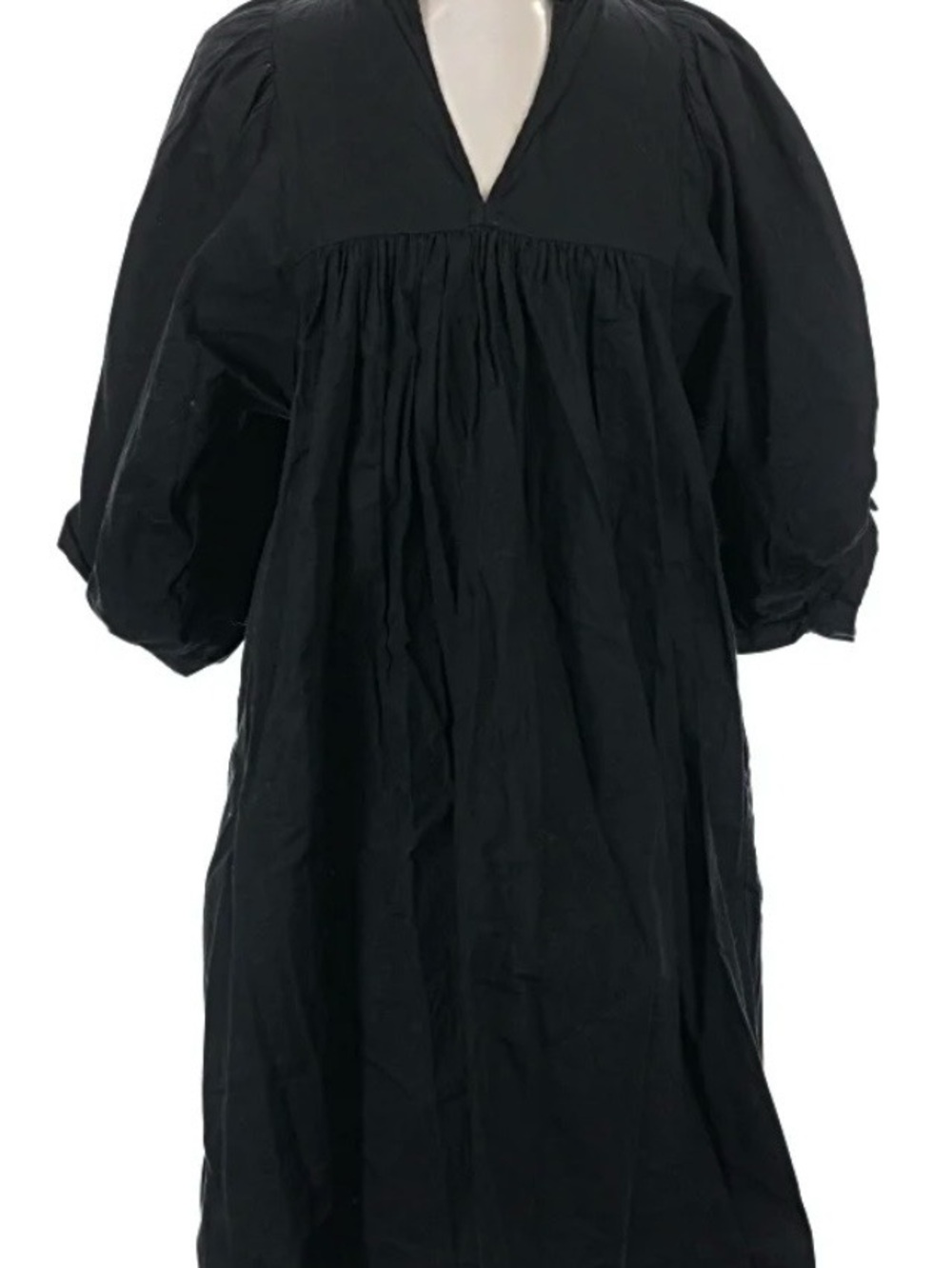 Never a Wallflower High Neck Dress in Black Poplin medium GUC, no flaws - Picture 2 of 8